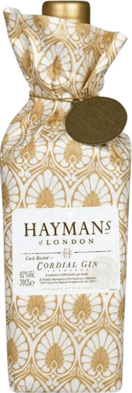 59,95 € Envio grátis | Genever Gin Hayman's Cordial Rested Cask Finish — Afinado em Barrica Reino Unido 70 cl