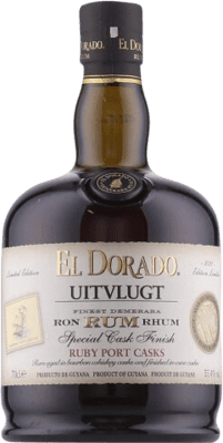 241,95 € 免费送货 | 朗姆酒 Demerara El Dorado Uitvlugt Ruby Port Cask Finish — 橡木桶陈酿收尾, 特别 圭亚那 70 cl