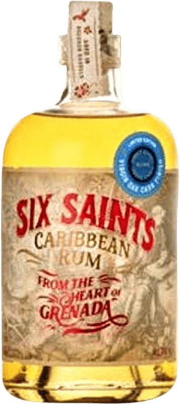 76,95 € Spedizione Gratuita | Rum Six Saints Virgin Oak Cask — Botte di Rovere Grenada 70 cl