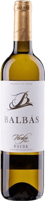 3,95 € Spedizione Gratuita | Vino Bianco Balbás D.O. Rueda Castilla y León Spagna Verdejo 75 cl