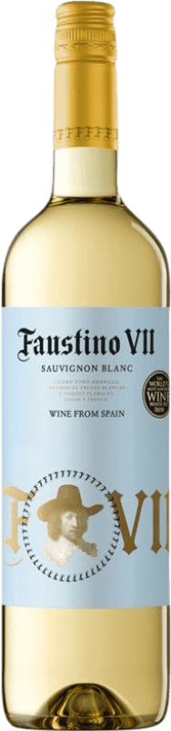 7,95 € Spedizione Gratuita | Vino Bianco Faustino VII D.O.Ca. Rioja La Rioja Spagna Sauvignon 75 cl