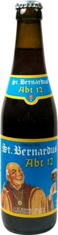 3,95 € Spedizione Gratuita | Birra Saint Bernardus Abt Sixtus 10º Flandes Belgio Bottiglietta Terzo 33 cl