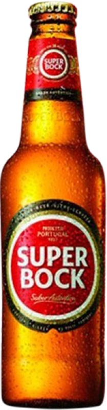 1,95 € Envío gratis | Cerveza Super Bock Oporto Portugal Botellín Tercio 33 cl