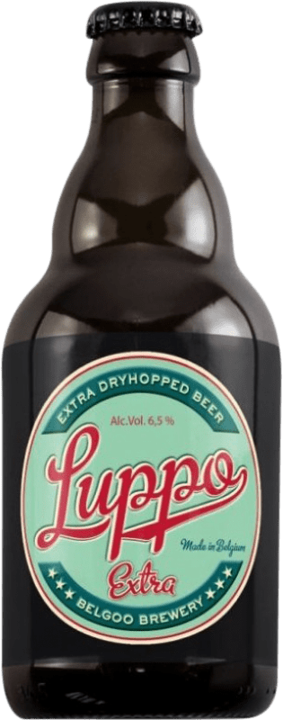 3,95 € 免费送货 | 啤酒 Belgoo Luppo IPA — India Pale Ale, Extra — 特级 Flandes 比利时 三分之一升瓶 33 cl