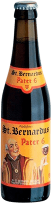 4,95 € Envío gratis | Cerveza Saint Bernardus Pater Sixtus 6º Flandes Bélgica Botellín Tercio 33 cl