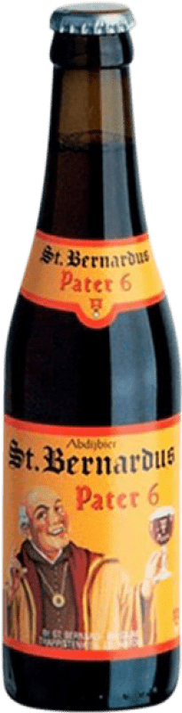 2,95 € Spedizione Gratuita | Birra Saint Bernardus Pater Sixtus 6º Flandes Belgio Bottiglietta Terzo 33 cl