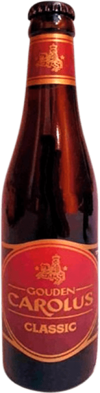 3,95 € Spedizione Gratuita | Birra Het Anker Carolus Classico Malinas Belgio Bottiglietta Terzo 33 cl