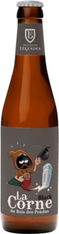 3,95 € Kostenloser Versand | Bier Ebly La Corne Black Dark Ale — Dunkel Valonia Belgien Drittelliterflasche 33 cl