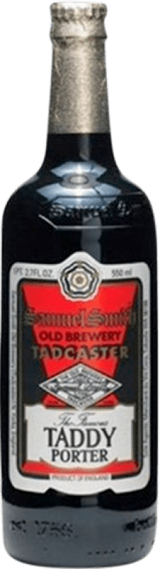 4,95 € Envío gratis | Cerveza Samuel Smith Taddy Porter Yorkshire Reino Unido Botellín Tercio 35 cl
