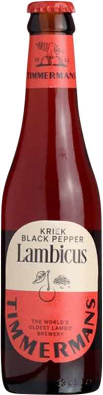3,95 € Бесплатная доставка | Пиво Timmermans Kriek Brabante Бельгия Мини-бутылка 25 cl