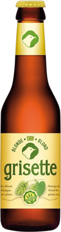 2,95 € 免费送货 | 啤酒 Saint Feuillien Grisette Blonde — 淡色啤酒 Valonia 比利时 Bio — 生态 有机 天然 小瓶装 25 cl Gluten Free — 不含麸质