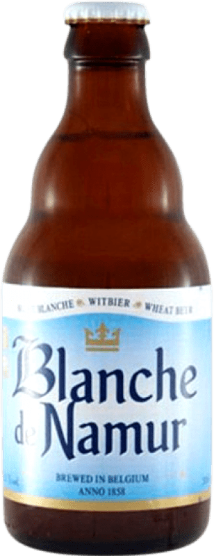 2,95 € Kostenloser Versand | Bier Brasserie du Bocq Blanche de Namur Blanche — Weiß Valonia Belgien Drittelliterflasche 33 cl