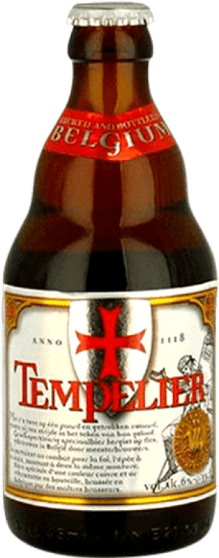 3,95 € Envío gratis | Cerveza Corsendonk Tempelier Amberes Bélgica Botellín Tercio 33 cl