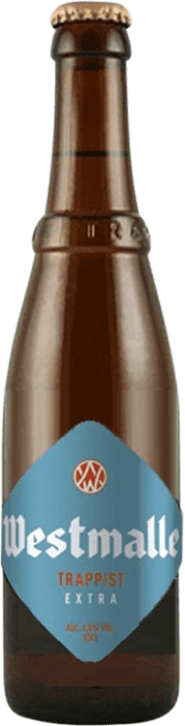 3,95 € 免费送货 | 啤酒 Trappisten Van Westmalle Extra — 特级 Flandes 比利时 三分之一升瓶 33 cl