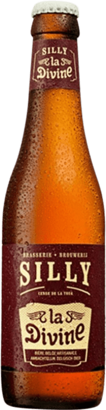 3,95 € Spedizione Gratuita | Birra Silly La Divine Valonia Belgio Bottiglietta Terzo 33 cl