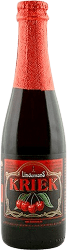 4,95 € Kostenloser Versand | Bier Lindemans Kriek Pajottenland Belgien Drittelliterflasche 35 cl