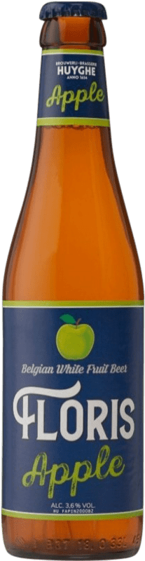 3,95 € 免费送货 | 啤酒 Huyghe Floris Flandes 比利时 三分之一升瓶 33 cl Apple — 苹果