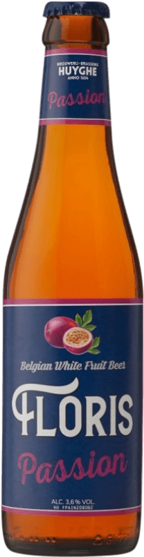3,95 € Free Shipping | Beer Huyghe Floris Flandes Belgium Third-Liter Bottle 33 cl Passion Fruit