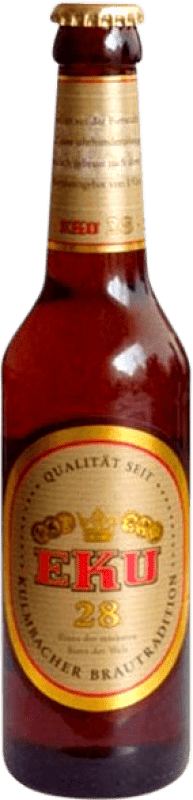 2,95 € Envio grátis | Cerveja Kulmbacher Eku Baviera Alemanha Garrafinha Terço 33 cl
