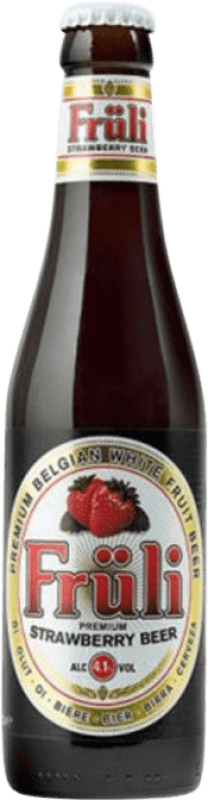 3,95 € 免费送货 | 啤酒 Huyghe Fruli Flandes 比利时 三分之一升瓶 33 cl Strawberry — 草莓