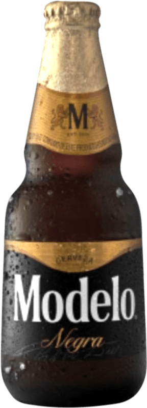 2,95 € Spedizione Gratuita | Birra Modelo Corona Negra Dark Ale — Scura Messico Bottiglietta Terzo 35 cl