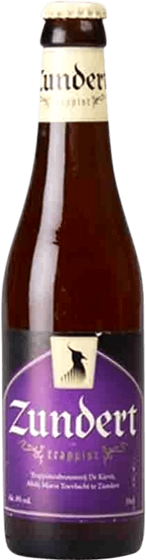 4,95 € 免费送货 | 啤酒 Kievit Zundert Trappist 8º Brabante 荷兰 三分之一升瓶 33 cl