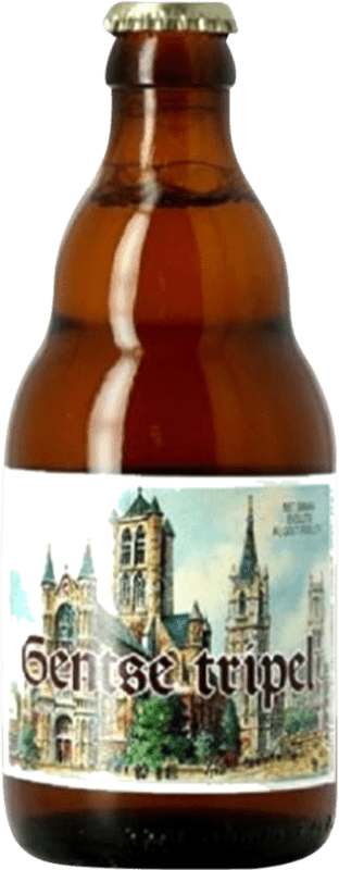 2,95 € 免费送货 | 啤酒 Van Steenberge Gentse Triple Malt — 三重麦芽 威尔士 比利时 三分之一升瓶 33 cl