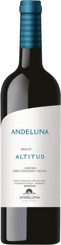 29,95 € 免费送货 | 红葡萄酒 Andeluna Altitud 珍藏 I.G. Tupungato 门多萨 阿根廷 Merlot — 梅洛 75 cl