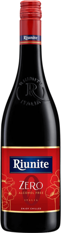 8,95 € Envio grátis | Vinho Tinto Riunite Zero Itália 75 cl Sem Álcool