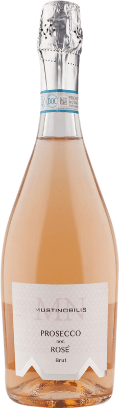 17,95 € 送料無料 | ロゼのスパークリングワイン De Angeli Musti Nobilis Brut — ブリュット Rosé — ロゼ D.O.C. Prosecco イタリア 75 cl