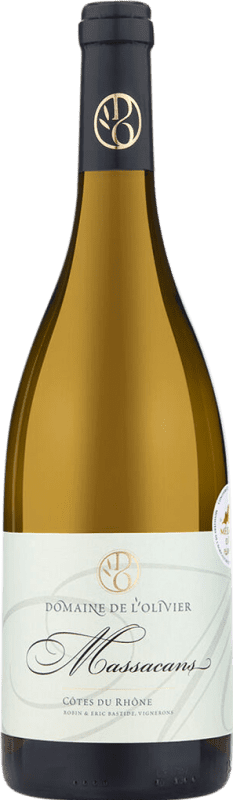 19,95 € Spedizione Gratuita | Vino Bianco Domaine de L'Olivier Massacans Cuvée A.O.C. Côtes du Rhône Rhône Francia 75 cl