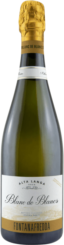 46,95 € 免费送货 | 白起泡酒 Fontanafredda Blanc de Blancs D.O.C. Alta Langa 皮埃蒙特 意大利 75 cl