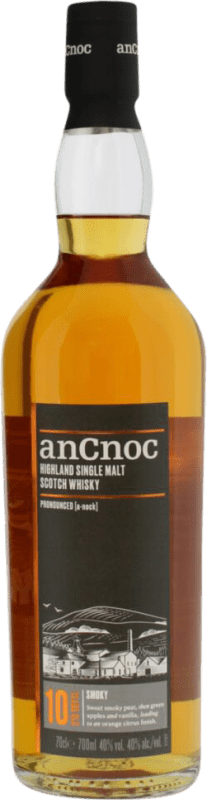 71,95 € Spedizione Gratuita | Whisky Single Malt anCnoc Knockdhu Peated — Torbato Old — Vecchio Regno Unito 10 Anni 70 cl
