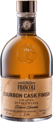 68,95 € Envío gratis | Grappa Luigi Francoli Cask Finish — Acabado en Barrica Italia Botella Medium 50 cl Bourbon