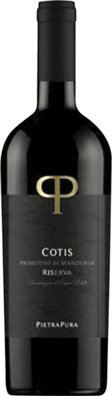 41,95 € 免费送货 | 红葡萄酒 Pietrapura Cotis 珍藏 D.O.C. Primitivo di Manduria 普利亚大区 意大利 75 cl