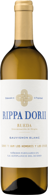 14,95 € Envio grátis | Vinho Branco Rippa Dorii D.O. Rueda Castela e Leão Espanha Sauvignon 75 cl