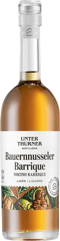51,95 € Free Shipping | Liqueurs Unterthurner Bauernnusseler Barrel Italy Medium Bottle 50 cl