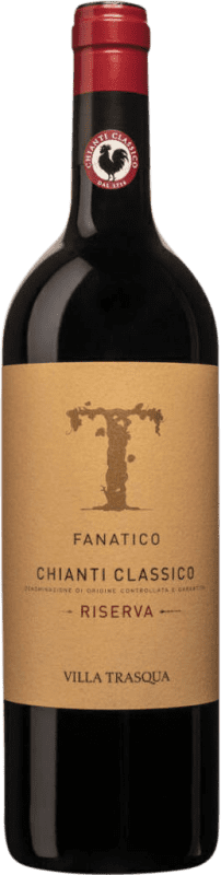 32,95 € 免费送货 | 红葡萄酒 Villa Trasqua Fanatico 经典 珍藏 D.O.C.G. Chianti 托斯卡纳 意大利 75 cl