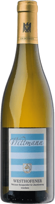 33,95 € Envio grátis | Vinho Branco Wittmann Westhofener Weisser Burgunder & Chardonnay Trocken — Seco Q.b.A. Rheinhessen Rheinhessen Alemanha Chardonnay, Pinot Branco 75 cl