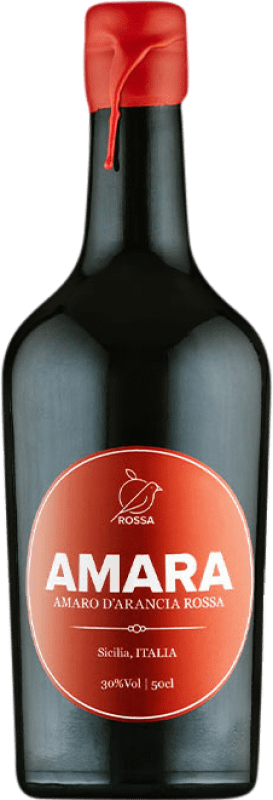 22,95 € Free Shipping | Amaro Amara Sicily Italy Medium Bottle 50 cl Arancia Rossa — Blood Orange