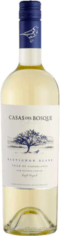 14,95 € 免费送货 | 白葡萄酒 Casas del Bosque 珍藏 I.G. Valle de Casablanca 卡萨布兰卡谷 智利 Sauvignon — 苏维浓 75 cl