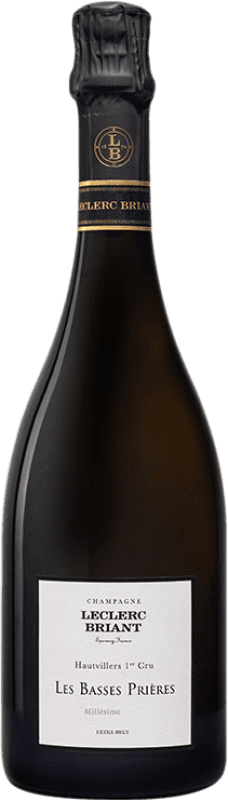 196,95 € Envio grátis | Espumante Branco Leclerc Briant Les Basses Prières A.O.C. Champagne Champagne França Pinot Noir, Chardonnay 75 cl