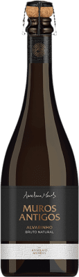 27,95 € Envio grátis | Espumante Branco Anselmo Mendes Muros Antigos Brut Nature — Bruto Natural I.G. Minho Minho Portugal Albariño — Albarinho 75 cl