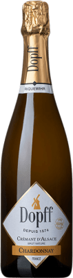 17,95 € Spedizione Gratuita | Spumante Bianco Dopff au Molin Brut Nature Sin Sulfitos — Senza Solfiti A.O.C. Crémant d'Alsace Alsazia Francia Chardonnay 75 cl