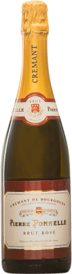 23,95 € Envío gratis | Espumoso Rosado Pierre Ponnelle Brut Rosé — Rosado A.O.C. Crémant de Bourgogne Borgoña Francia Pinot Negro 75 cl