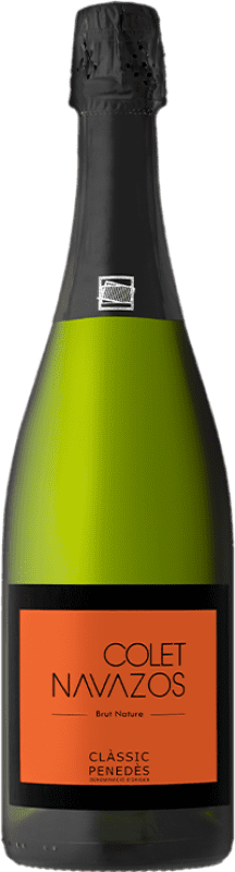 34,95 € Free Shipping | White Sparkling Wine Colet Navazos Etiqueta Naranja Brut Nature D.O. Penedès Catalonia Spain Xarel·lo 75 cl