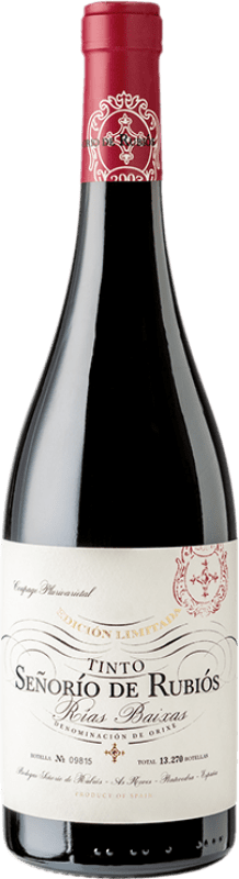 14,95 € Spedizione Gratuita | Vino Rosso Señorío de Rubiós Condado Selezione D.O. Rías Baixas Galizia Spagna Mencía, Sousón — Sousão, Espadeiro, Brancellao, Pedral, Caíño 75 cl