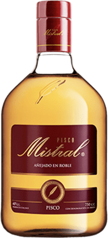 19,95 € Envio grátis | Pisco Pisquera de Chile Mistral Reservado Vieux — Envelhecido, Carvalho D.O. Valle de Elqui Chile 70 cl