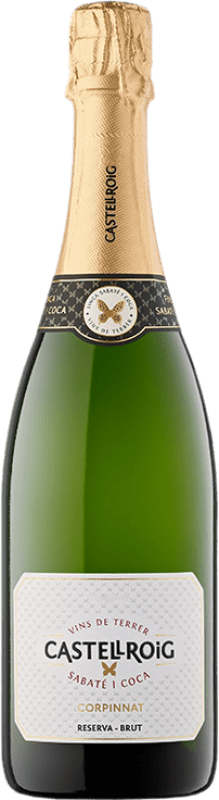 14,95 € Envoi gratuit | Vin Mousseux Blanc Sabaté i Coca Castellroig Brut Réserve Corpinnat Catalogne Espagne Macabeo — Macabeu, Xarel·lo, Chardonnay, Parellada 75 cl