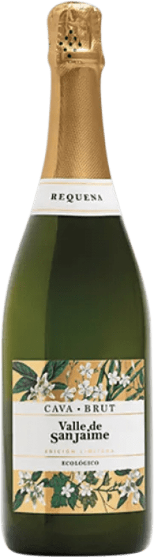 9,95 € Free Shipping | White Sparkling Wine Cherubino Valsangiacomo Valle San Jaime D.O. Cava Catalonia Spain Eco — Organic 75 cl